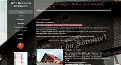 Desktop Screenshot of hotelrestaurantdusommet.com