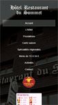 Mobile Screenshot of hotelrestaurantdusommet.com